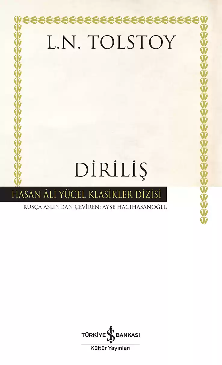 Diriliş – Ciltli kapağı