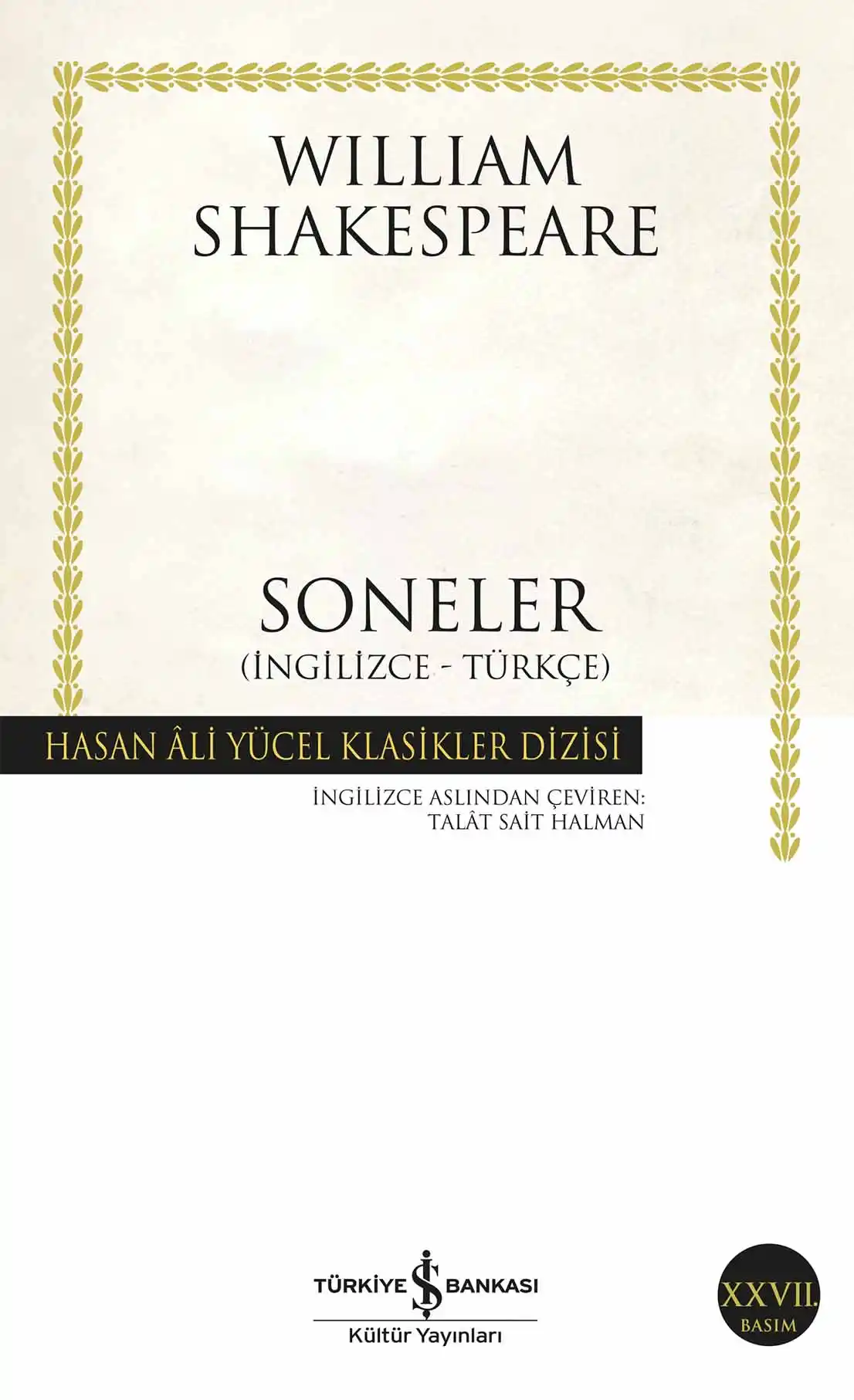 Soneler (İngilizce-Türkçe) kapağı