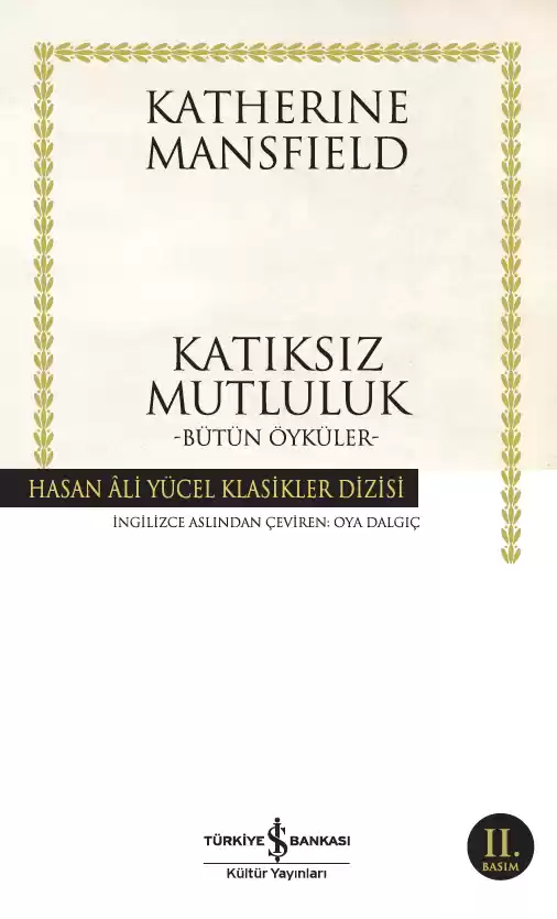 Katıksız Mutluluk -Bütün Öyküler- kapağı