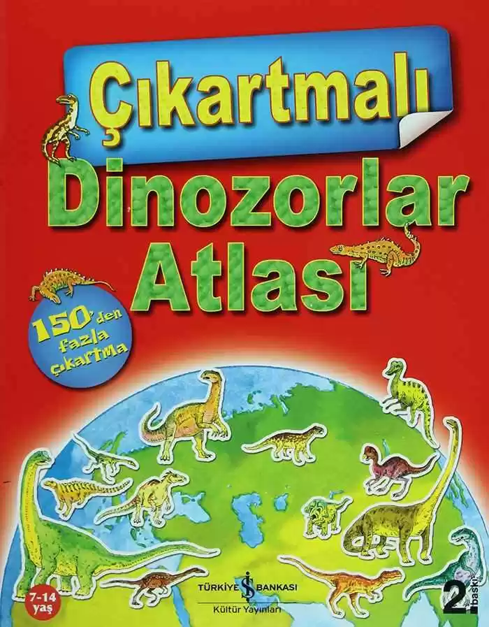 Çıkartmalı Dinozorlar Atlası kapağı