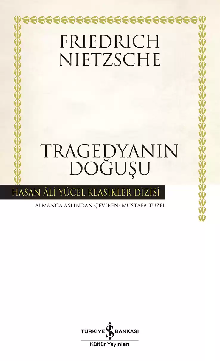Tragedyanın Doğuşu – Ciltli kapağı