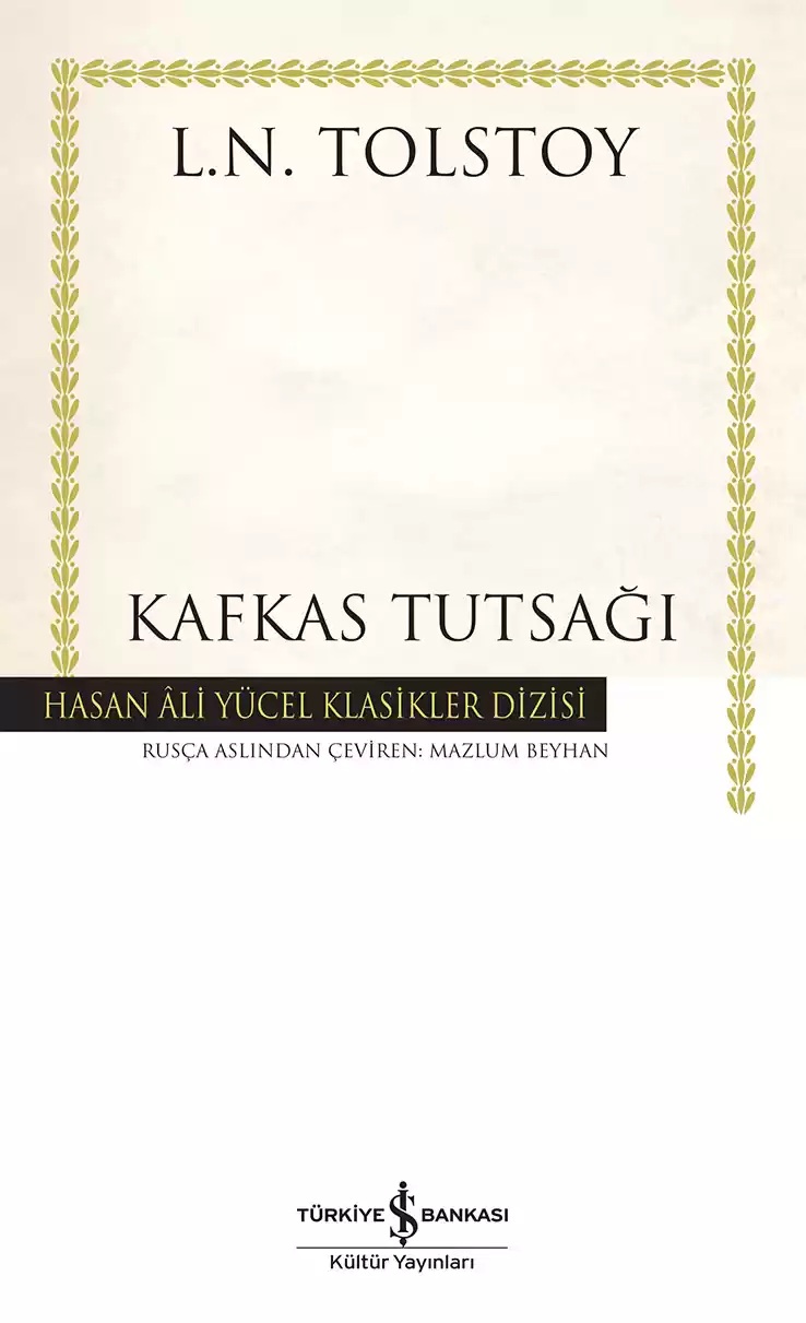 Kafkas Tutsağı – Ciltli kapağı