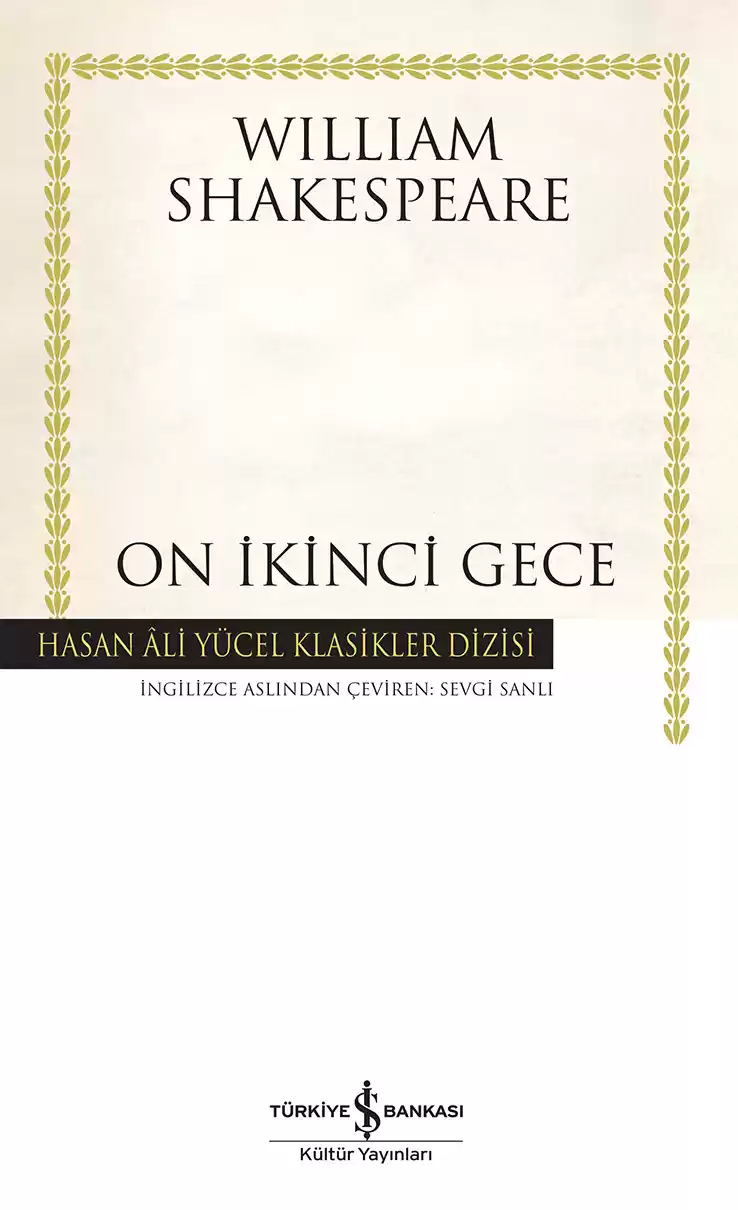 On İkinci Gece – Ciltli kapağı