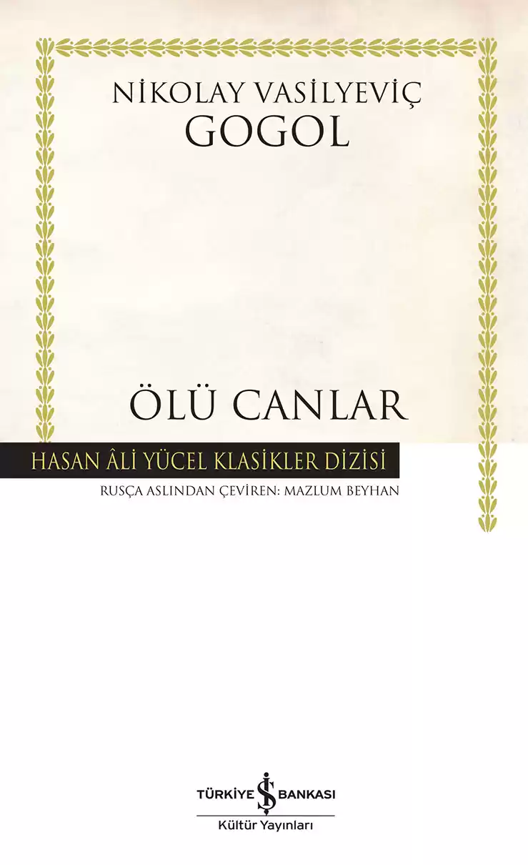 Ölü Canlar – Ciltli kapağı