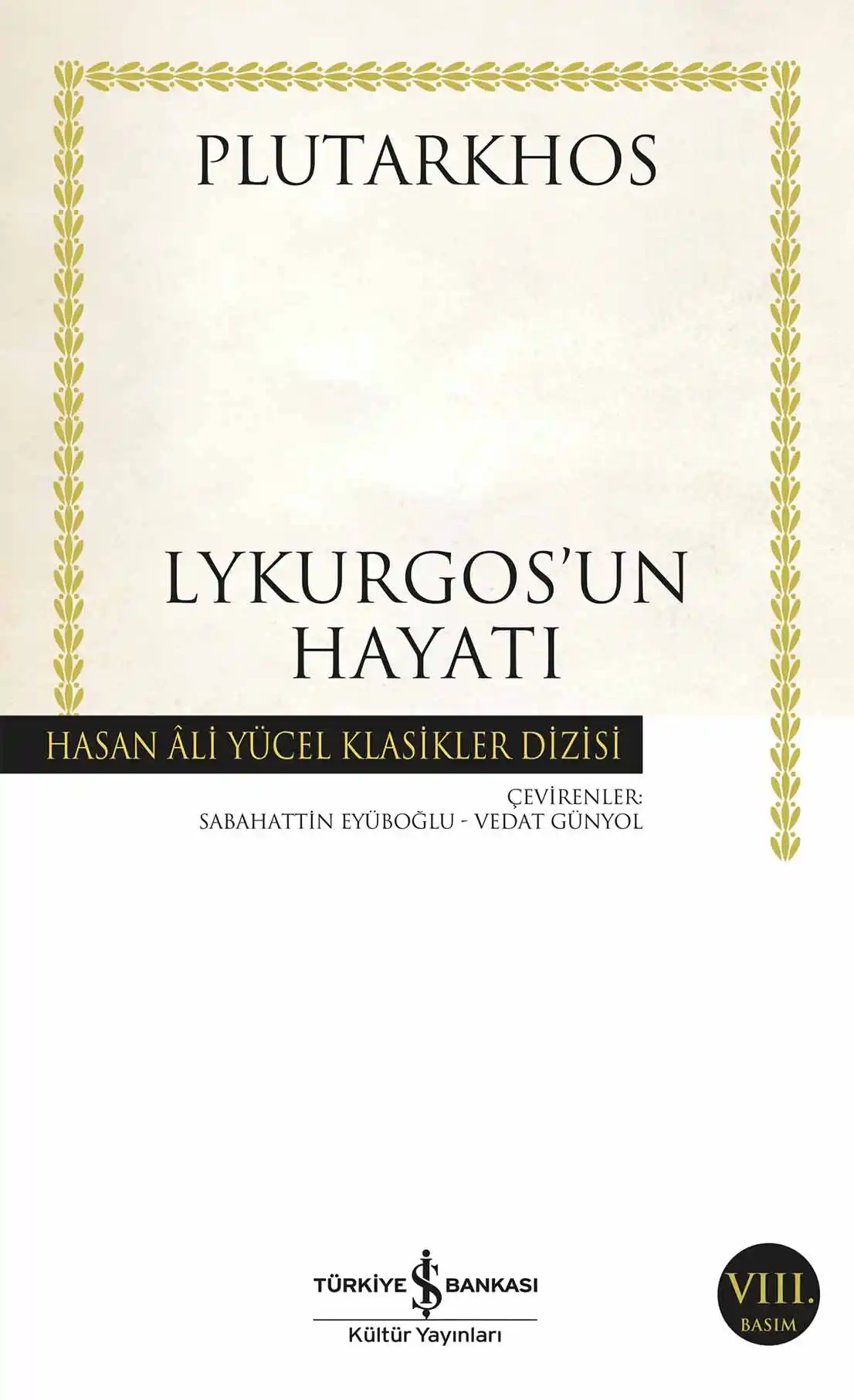 Lykurgos’un Hayatı kapağı